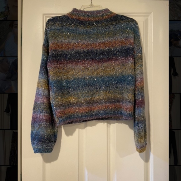 Banana Republic super cute sparkly colorful pullover sweater size XS - Picture 2 of 4